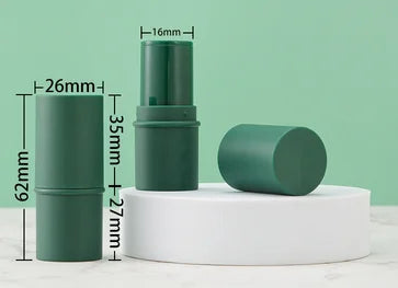 Wholesale 6g Cylinder Solid Deodorants Tube Green/Pink/Purple Lip Balm Container Empty Lipstick Bottle Cleansing Mask Stick