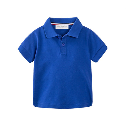 Mudkingdom Boys Polo Shirt Short Sleeve Solid Color Trendy Soft Comfy Lightweight Casual Daily Toddler Tops for Little Boy