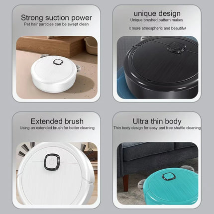Lenovo 3-in-1 Smart Sweeping Robot Vacuum Mop 4000pa Strong Suction Washable Mop For Pet Hair Hard Floor Ideal Home Kitchen Room