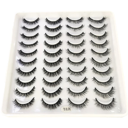 2023 New 20 pairs natural long 3D mink false eyelashes fake lashes makeup kit Mink Lashes extension eye lashes short eyelashes