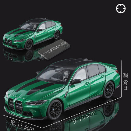 NEW 1:18 BMW M3 CS LCI G80 Mpower Supercar Alloy Car Diecast & Toy Vehicle Car Model Miniature Scale Model Car For Children Gift