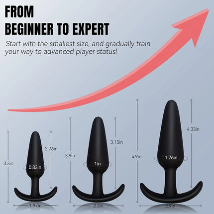 S/M/L Sexy Toys Anal Plug Butt Stimulation Women/Men Soft Silicone Erotic Anal Plug Training Adults Sex Toy for Couple Women Gay