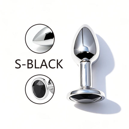 5 Size butt plug Metal anal plug Jewelry base beginner to expert G-point massage dildos adult women toys adult men toys