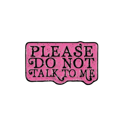 Socially Awkward Enamel Pin Loner Club Please Don't Talk To Me Brooches Women Men Jeans Coat Lapel Pin Jewelry Gift for Friend