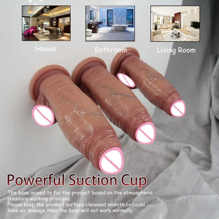 Huge Thick Dildo Big Dick Sex Toy for Women Soft Silicone Anal Big Penis With Super Suction Cup Female Masturbation Sex Products