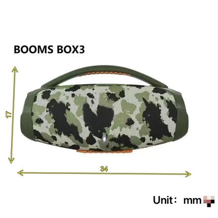 100W High-power Portable Bluetooth Speaker Outdoor Sports RGB/USB/TF Card Subwoofer 360 Surround Sound War Drum Speaker