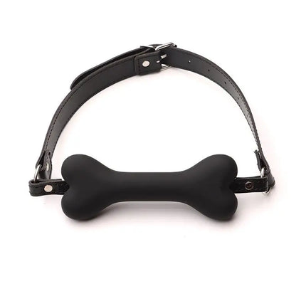 Soft Harness Mouth Silicone Dog Bone Ball Gag Open Mouth Gag Bondage Slave Gag Sex Products Sex Toys For Women