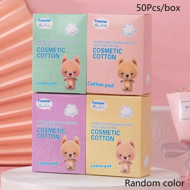 50/100PCS Thin Cotton Pads Soft Cotton Stretch Disposable For Face Wash Nail Polish Remover Cosmetic Makeup Tools