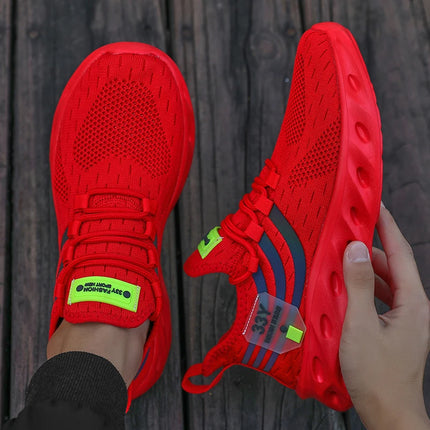 Men's Mesh Running Shoes Breathable Lightweight Sneakers Outdoor Mesh Black Running Shoes Athletic Jogging Tenis Walking Shoes