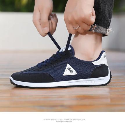 Men's Breathable Mesh Sports Shoes Lightweight Comfortable Soft Bottom Casual Shoes Versatile Footwear for All Seasons