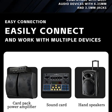 Lenovo Wireless Microphone 2.4G UHF Fixed Frequency 2 Channels Handheld Micphone For Live Party Karaoke Professional Meeting