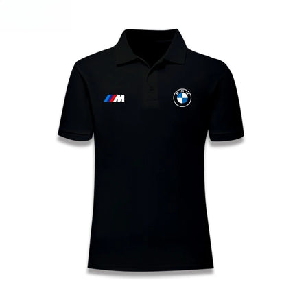 BMW 2025 Summer Men's and Women POLO Shirts Car Club Motorcycle Car Fans Lapel Work Short Sleeve Racing Off-Road Riding T-Shirt