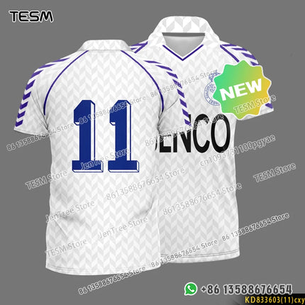 TESM Summer POLO Shirt Men Summer Sports V-neck T-shirt Street Trendy Short Sleeve 3D HD Print T-shirt