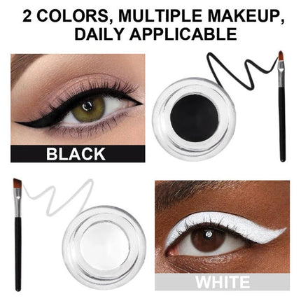 [TE1] 2Pcs Eyebrow Enhancers Makeup Waterproof 3D Natural Eye Brow Pomade Eyebrow Gel Caramel Brown Professional Makeup