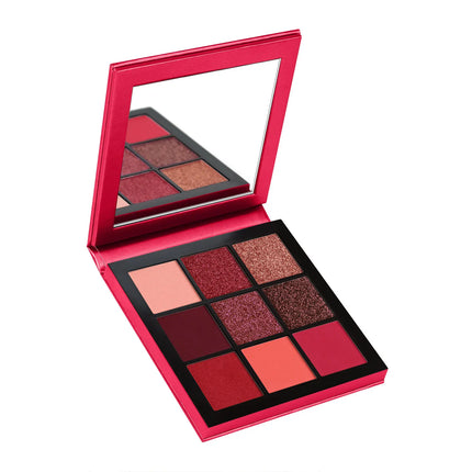 Huda Beauty 9 Color Palette Diamond Amethyst Ruby Red Gold Eye Shadow Pallete Matte Shimmer Eyeshadow Palette Glitter Makeup