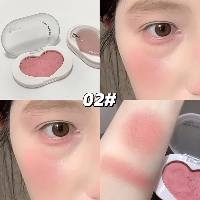 Gege bear, powder blusher is naturally attractive, and does not block. powder blusher, lasting makeup, prom party