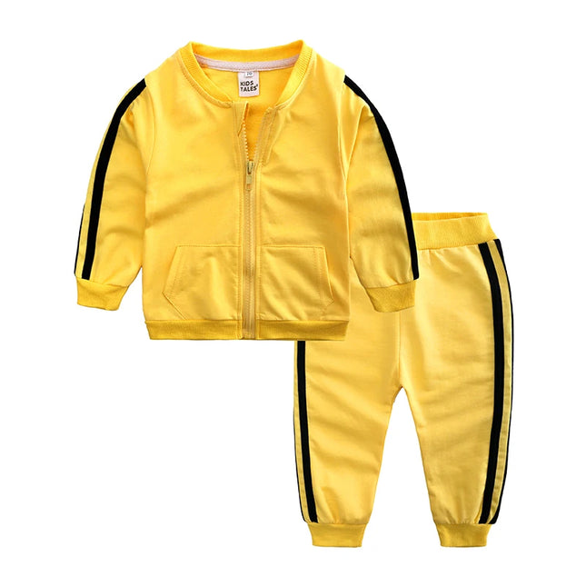 2026 Fashion Baby Boy Tracksuit Striped Toddler Sportwear Clothes Set For 0-24M Infant Newborn Clothing Suit Kid Outfits Costume
