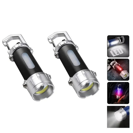 Portable MINI LED COB Handheld Flashlights High Brightness Keychain Work Lamp Emergency Work Lamp For Outdoor Camping Walking