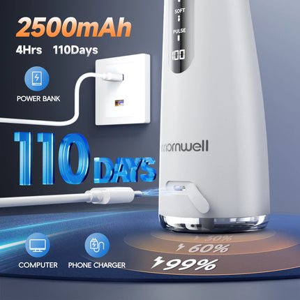 Mornwell 5032 Water Floss Sonic Water Flosser 270ML Tank Oral Teeth Whitening Home Appliance Teeth Cleaner Oral Water Jet