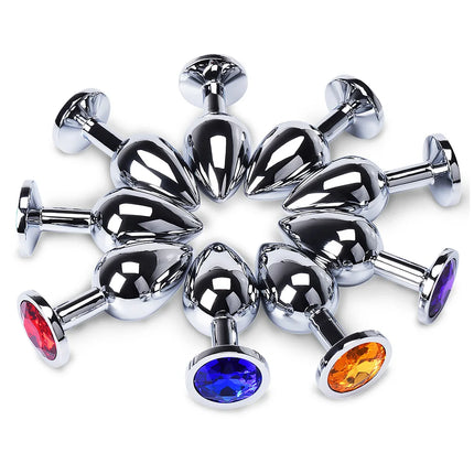 Anal Plug Jewelry Colorful Crystal Anal Plug Stimulator Anal Massage Dilatancy Toys G-point Massage Sex Wellness Adult Pleasure
