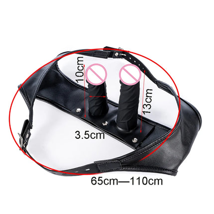 2026 New Upgrade Leather Strapon Harness Panties Strap On Silicone Double Dildo Anal Butt Plug For Women Lesbian Masturbation