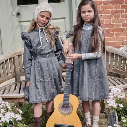 Clearance sale AS AW25 Grey denim collection + jersey ribbing family matching clothes boys girls clothing