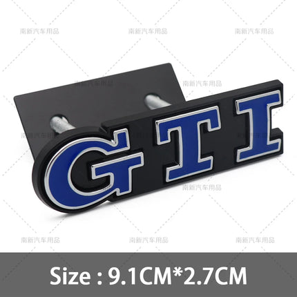 3D Metal GTI Grill Emblem Car Front Hood Stickers For VW Volkswagen Sagitar Magotan Polo Santana Lavida Gran Lavida Lamando Golf
