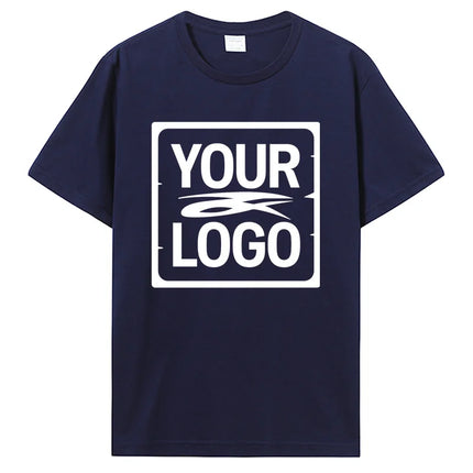 Customized Printed T-Shirt Tees DIY Your Own Design Like Photo Or Logo White T-Shirt Fashion Custom Men's Tops T-Shirt Clothing