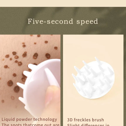 Gold Brown Natural Freckles Stamp Air Cushion Kit Simulation Fake Spot Freckle Liquid Powder Waterproof Long Lasting Makeup