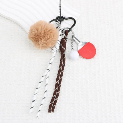 HOT Original Designed Nylon Woven Rope Keychain With Baseball Decor Sporty Style Bag Pendant DIY Trendy Fashion Pendant Gifts