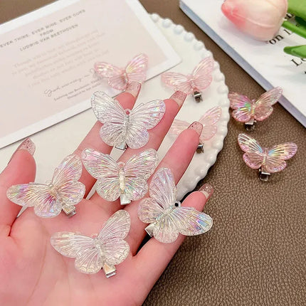 5pcs Korean Style Elegant Butterfly Hair Claw Cute Multicolor Hair Clip Claw Clamp Braid Hair Headwear Girls Accessories