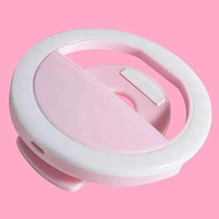 1-4pcs LED Selfie Ring Fill Light Cell Phone Third Gear Fill Light USB Charge Portable Beauty Flash Photo Beauty Light Live