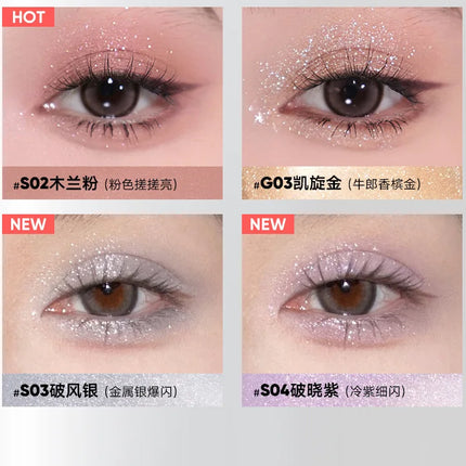 Judydoll Shimmer Metallic Glitter Eyeshadow Highly Pigmented Long Lasting Waterproof Liquid Matte Shadow Eye Makeup Cosmetics