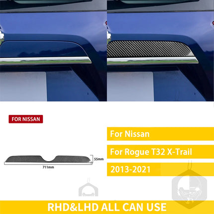 For Nissan X-Trail Rogue T32 2013-2021 Accessories Carbon Fiber Interior Car Door Instrument Cupholder Trim Sticker