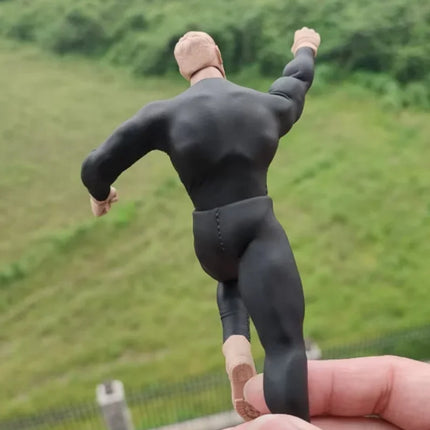1/12 Scale Black Tight Fitting Suit Set（Top & Pants） Model for 6'' GWtoys