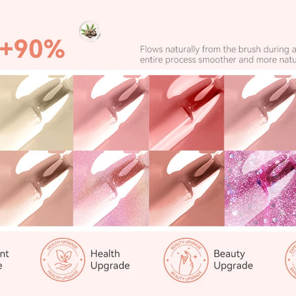 SAVILAND 12 Color Pastel Nail Polish Set Quick Dry Non Gel Formula with Castor Oil Base Top Glossy Coat for Manicure Art