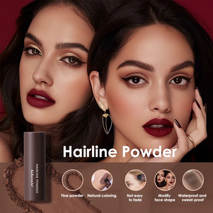 Waterproof Hairline & Root Concealer Pen – Instant Grey Coverage with Easy Blend Powder Stick for Normal Hair