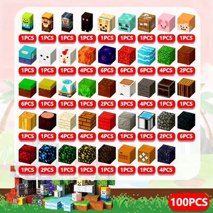 Magnetic Building Blocks Mine World Magnetic Forest House Lava Brick Cube Toys Set STEM Sensory 2026 Gift for 3+ Boy Girl Kid