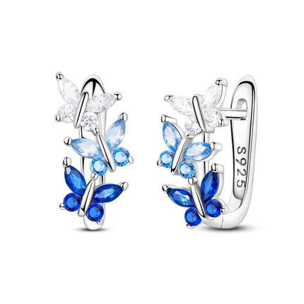 925 Sterling Silver Earrings Women 2025 Jewelry Hoop Ear Studs Sparkling Pave Earring Wedding Gift For Anniversary