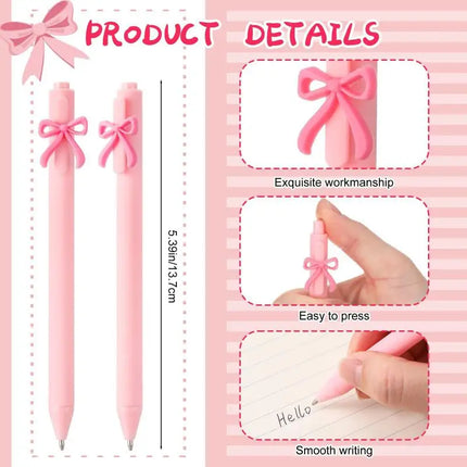 * 5PCS Pink Black Cute Butterfly Pen For Birthday Wedding Valentine's Day Carnival Celebration Party Favor Gift Bag Filler Prize