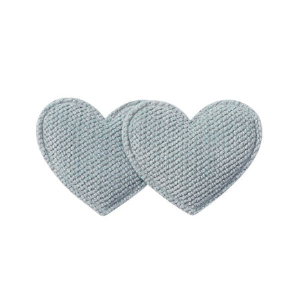 2PCS/Set Cute Heart Shaped Hair Clips for Baby Girl Candy Color Fabric Hairpin Princess Barrettes Kids Hair Accessories Headwear