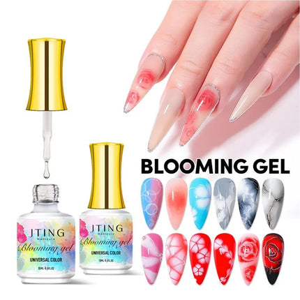 JTING 1pc Nail Polish Blooming Gel Top Coat Nails Clear Bloom Gel nail Polish Uv Semi-permanent varnish Gradient Effect Nail Gel