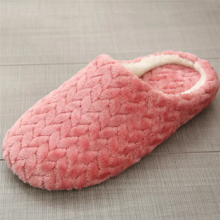 Women Winter Home Fur Slippers Cartoon Cat Non-Slip Soft Warm House Indoor Bedroom Men Couples Boys Girl Memory Foam Floor Shoes