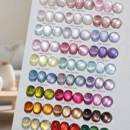 New Cat Eye Gel Nail Polish Collection Set With Free Display UV LED Gel Polish 9D Magnet Cat's Eye Magenetic Gel 30pcs/set 15ml