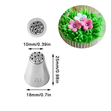 1/5pcs Cake Grass Cream Decoration Tips Set Nozzle Cupcake Head Cake Decorating Tools Pastry Tools Stainless Steel Piping Icing