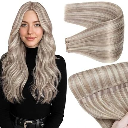 Full Shine 100 Grams Butterfly Weft Hair Extensions Human Hair Invisible Pu Hole Weft Extensions Highlight Genius Weft Hair