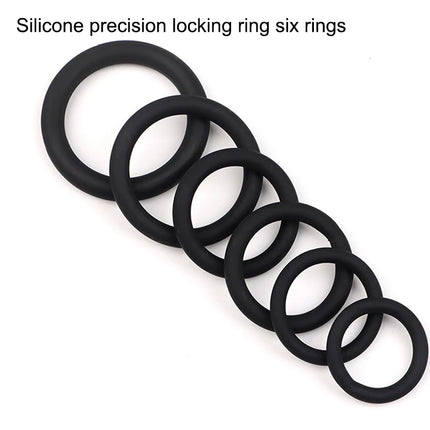 3/6Pcs Silicone Lock Ring for Men Ejaculation Delay Screw Eye Penis Ring Foreskin Hindrance Adult Sexual Health Product