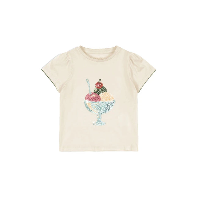 2026 New Summer KS Boys Girls Printed Round Neck T-shirt Kids Solid Color Shorts Girls' Casual Half Skirt Set