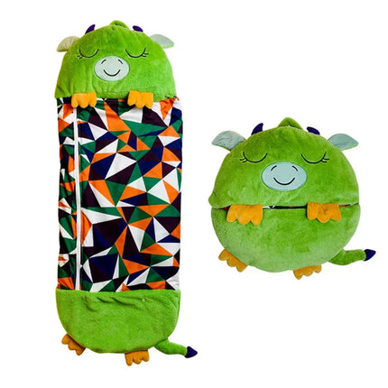 Children's Cartoon Sleeping Bag Kids Animal Soft Lazy Sleepsacks Baby Plush Doll Pillow Sleep Sack for Boys Girls Birthday Gift