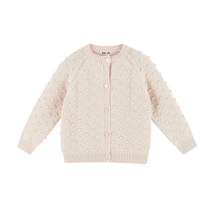 Fashion Baby Girls Knitted Cardigan Sweater For 1-6Y Cotton Knit Toddler Girls Outerwear Spring Autumn Winter Kids Tops Outfits